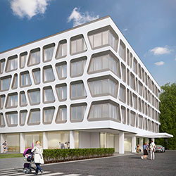 Grundrissplan mit Wänden, Fenstern, Türen und Höhekoten